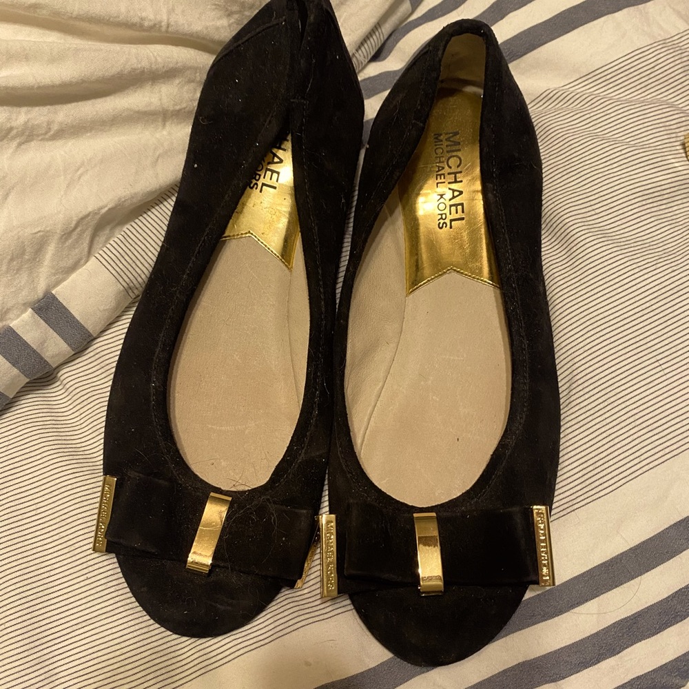 Michael Kors flats! Only worn once!